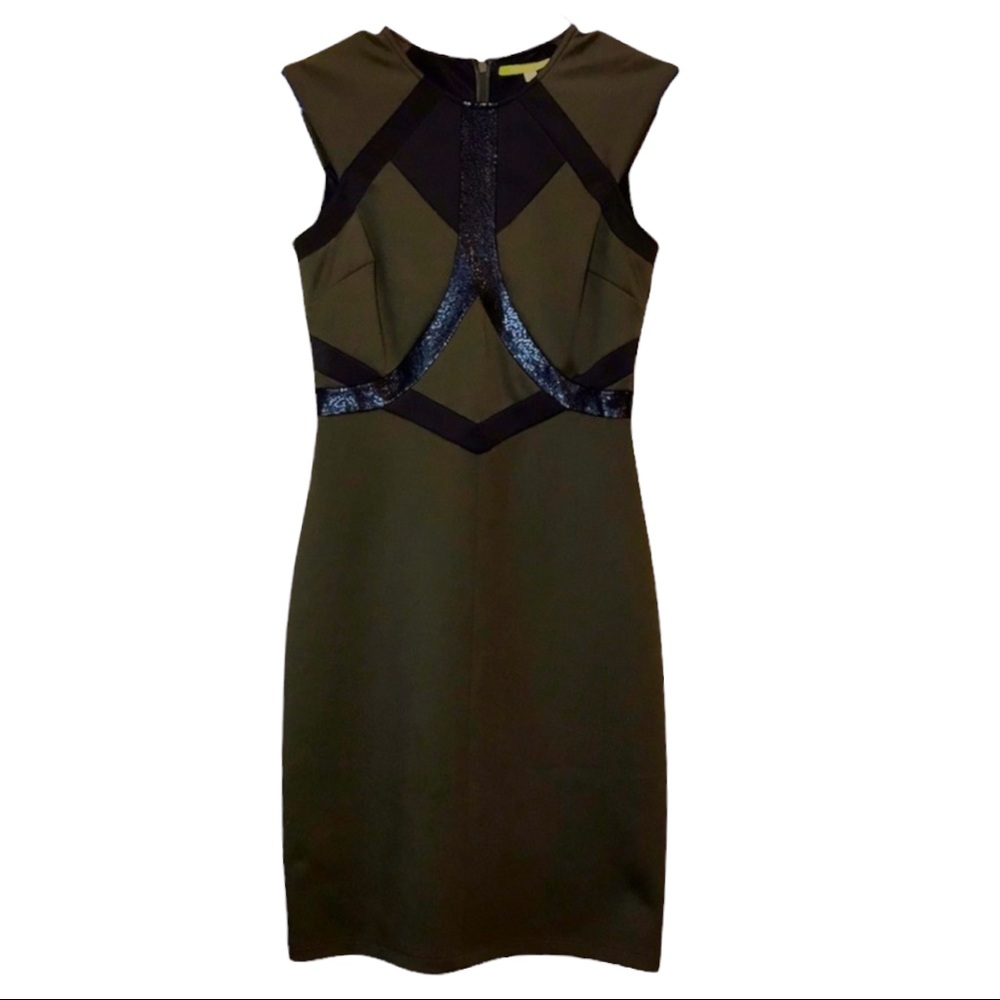 EUC | Gianni Bini sheath w/ contrast detailing
